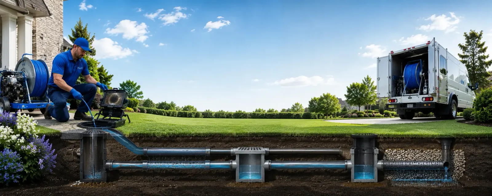 Outdoor drain cleaning information for Clements, MD